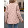 imagePRETTYGARDEN Womens Fall Clothes Trendy Casual Lightweight Jackets Oversized Winter Coat Outerwear with PocketsLight Pink