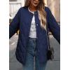 imagePRETTYGARDEN Womens Fall Clothes Trendy Casual Lightweight Jackets Oversized Winter Coat Outerwear with PocketsNavy