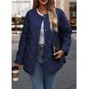 imagePRETTYGARDEN Womens Fall Clothes Trendy Casual Lightweight Jackets Oversized Winter Coat Outerwear with PocketsNavy