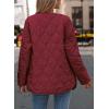 imagePRETTYGARDEN Womens Fall Clothes Trendy Casual Lightweight Jackets Oversized Winter Coat Outerwear with PocketsWine Red