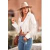 imagePRETTYGARDEN Womens Fringe Faux Suede Leather Jackets 2024 Fashion Tassel Motorcycle Cropped CoatsBeige White