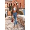 imagePRETTYGARDEN Womens Fringe Faux Suede Leather Jackets 2024 Fashion Tassel Motorcycle Cropped CoatsCoffee
