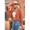 imagePRETTYGARDEN Womens Fringe Faux Suede Leather Jackets 2024 Fashion Tassel Motorcycle Cropped CoatsOrange