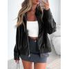 imagePRETTYGARDEN Womens Leather Jackets 2024 Fall Fashion Zip Up Motorcycle Coats Long Sleeve Winter Outfits OuterwearBlack