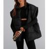 imagePRETTYGARDEN Womens Puffer Vest Fall Casual Stand Collar Lightweight Sleeveless Zip Up Padded Jackets OuterwearBlack