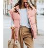 imagePRETTYGARDEN Womens Puffer Vest Fall Casual Stand Collar Lightweight Sleeveless Zip Up Padded Jackets OuterwearPink