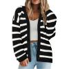 Striped Black White