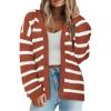 Striped Brick Red White