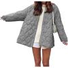 imagePRETTYGARDEN Womens Fall Clothes Trendy Casual Lightweight Jackets Oversized Winter Coat Outerwear with PocketsGrey