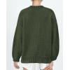 imagePRETTYGARDEN Womens Cardigan Sweaters Long Sleeve Open Front Button Up V Neck Ribbed Knit Fall Sweater JacketsArmy Green