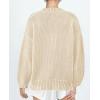imagePRETTYGARDEN Womens Cardigan Sweaters Long Sleeve Open Front Button Up V Neck Ribbed Knit Fall Sweater JacketsBeige