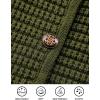 imagePRETTYGARDEN Womens Fall Open Front Cardigan Sweaters Button Down Long Sleeve Casual Winter Cute Knitted ShirtsArmy Green