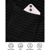 imagePRETTYGARDEN Womens Fall Open Front Cardigan Sweaters Button Down Long Sleeve Casual Winter Cute Knitted ShirtsBlack