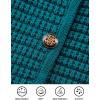 imagePRETTYGARDEN Womens Fall Open Front Cardigan Sweaters Button Down Long Sleeve Casual Winter Cute Knitted ShirtsBlue Green