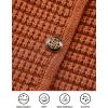 imagePRETTYGARDEN Womens Fall Open Front Cardigan Sweaters Button Down Long Sleeve Casual Winter Cute Knitted ShirtsCaramel