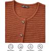 imagePRETTYGARDEN Womens Fall Open Front Cardigan Sweaters Button Down Long Sleeve Casual Winter Cute Knitted ShirtsCaramel