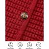 imagePRETTYGARDEN Womens Fall Open Front Cardigan Sweaters Button Down Long Sleeve Casual Winter Cute Knitted ShirtsRed