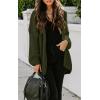 imagePRETTYGARDEN Womens Long Sleeve Open Front Knit Cardigans Sweaters Soft Loose Draped Coat OuterwearArmy Green