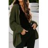 imagePRETTYGARDEN Womens Long Sleeve Open Front Knit Cardigans Sweaters Soft Loose Draped Coat OuterwearArmy Green