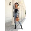 imagePRETTYGARDEN Womens Long Sleeve Open Front Knit Cardigans Sweaters Soft Loose Draped Coat OuterwearGrey