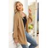 imagePRETTYGARDEN Womens Long Sleeve Open Front Knit Cardigans Sweaters Soft Loose Draped Coat OuterwearKhaki
