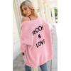 imagePRETTYGARDEN Womens Long Sleeve Open Front Knit Cardigans Sweaters Soft Loose Draped Coat OuterwearPink