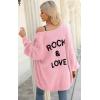 imagePRETTYGARDEN Womens Long Sleeve Open Front Knit Cardigans Sweaters Soft Loose Draped Coat OuterwearPink