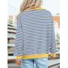 imagePRETTYGARDEN Womens Striped Sweatshirts 2024 Fall Fashion Clothes Casual Long Sleeve Pullover Shirts Preppy TopsStriped Blue White