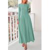 imagePRETTYGARDEN Casual Maxi Dress for Women 2024 Fall Fashion Clothes Long Sleeve Button Fit and Flare Long Flowy DressesFruit Green