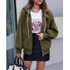 imagePRETTYGARDEN Womens 2024 Fall Oversized Hoodies Sweatshirt Long Sleeve Zip Up Pockets Loose Fit Y2K Winter Jackets CoatArmy Green