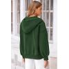 imagePRETTYGARDEN Womens 2024 Fall Oversized Hoodies Sweatshirt Long Sleeve Zip Up Pockets Loose Fit Y2K Winter Jackets CoatDark Green