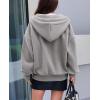 imagePRETTYGARDEN Womens 2024 Fall Oversized Hoodies Sweatshirt Long Sleeve Zip Up Pockets Loose Fit Y2K Winter Jackets CoatGrey