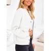 imagePRETTYGARDEN Womens Bomber Jackets 2024 Winter Trendy Varsity Jackets Shackets Button Down Cropped Coats with PocketsWhite