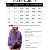 imagePRETTYGARDEN Womens Fall 2024 Striped Oversized Sweatshirt Long Sleeve Button Up Henley Neck Waffle Knit Pullover Tunic TopsStriped Purple Dark Red