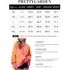 imagePRETTYGARDEN Womens Fall 2024 Striped Oversized Sweatshirt Long Sleeve Button Up Henley Neck Waffle Knit Pullover Tunic TopsStriped Yellow Pink
