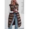 imagePRETTYGARDEN Womens Fall Long Puffer Vest Collared Sleeveless Button Down Warm Jackets Coat Casual Trendy Winter OuterwearCoffee