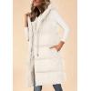 imagePRETTYGARDEN Womens Long Puffer Vest 2024 Winter Trendy Zip Up Sleeveless Coat Down Jacket Quilted Hooded OuterwearBeige