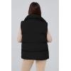 imagePRETTYGARDEN Womens Puffer Jacket Vests Fall Casual Sleeveless Stand Collar Zip Up Coats Warm Winter OuterwearBlack