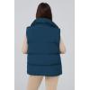 imagePRETTYGARDEN Womens Puffer Jacket Vests Fall Casual Sleeveless Stand Collar Zip Up Coats Warm Winter OuterwearDark Blue