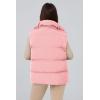 imagePRETTYGARDEN Womens Puffer Jacket Vests Fall Casual Sleeveless Stand Collar Zip Up Coats Warm Winter OuterwearLight Pink