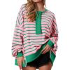 Striped Pink Green