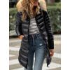imagePRETTYGARDEN Womens Long Winter Puffer Coats Hooded Zip Up Thickened Parka Down Jackets Trendy Fashion Warm OuterwearBlack