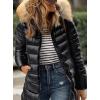 imagePRETTYGARDEN Womens Long Winter Puffer Coats Hooded Zip Up Thickened Parka Down Jackets Trendy Fashion Warm OuterwearBlack