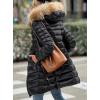 imagePRETTYGARDEN Womens Long Winter Puffer Coats Hooded Zip Up Thickened Parka Down Jackets Trendy Fashion Warm OuterwearBlack