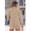 imagePRETTYGARDEN Womens Oversized Shacket Jackets Fall Fashion Clothes 2024 Casual Long Sleeve Loose Collared Blouse ShirtsApricot