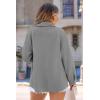 imagePRETTYGARDEN Womens Oversized Shacket Jackets Fall Fashion Clothes 2024 Casual Long Sleeve Loose Collared Blouse ShirtsGrey