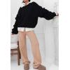 imagePRETTYGARDEN Womens Sweaters Fall 2024 Cable Knit Long Sleeve Crewneck Oversized Sweater Chunky Pullover Loose OutfitsBlack