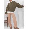imagePRETTYGARDEN Womens Sweaters Fall 2024 Cable Knit Long Sleeve Crewneck Oversized Sweater Chunky Pullover Loose OutfitsBrown Coffee