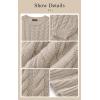 imagePRETTYGARDEN Womens Sweaters Fall 2024 Cable Knit Long Sleeve Crewneck Oversized Sweater Chunky Pullover Loose OutfitsKhaki