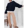 imagePRETTYGARDEN Womens Sweaters Fall 2024 Cable Knit Long Sleeve Crewneck Oversized Sweater Chunky Pullover Loose OutfitsNavy